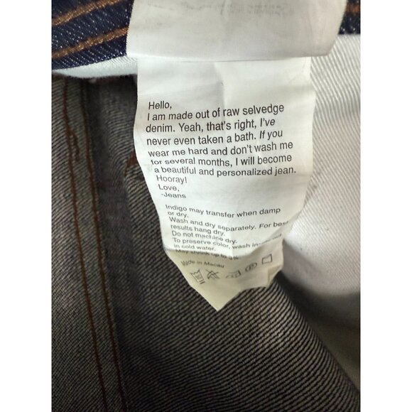 Unbranded UB101 Skinny 14.5 Oz ISelvedge Denim Jeans Size 31 - Picture 4 of 7